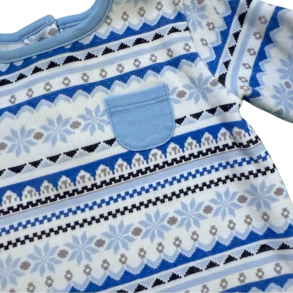 Gymboree Fair Isle Fleece Romper Size 3–6 Months